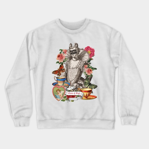 Tarot card - Queen of Cups Crewneck Sweatshirt by White B Gifts